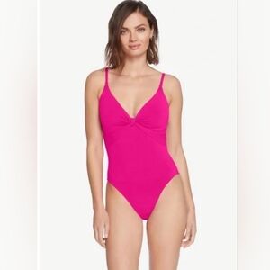 Robin Piccone Olivia Underwire Knot One PieceSwimsuit Sz 10